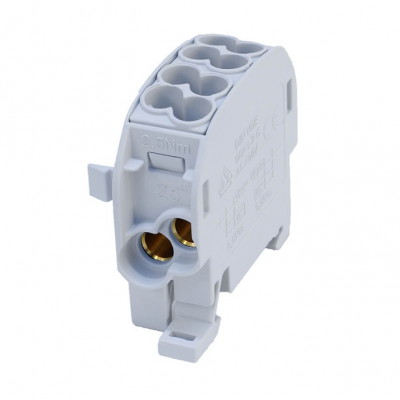 Μπλοκ Διανομής & Διακλάδωσης Αγωγών Cu/Al 2x25mm² / 2x16mm² 1000V 81501002